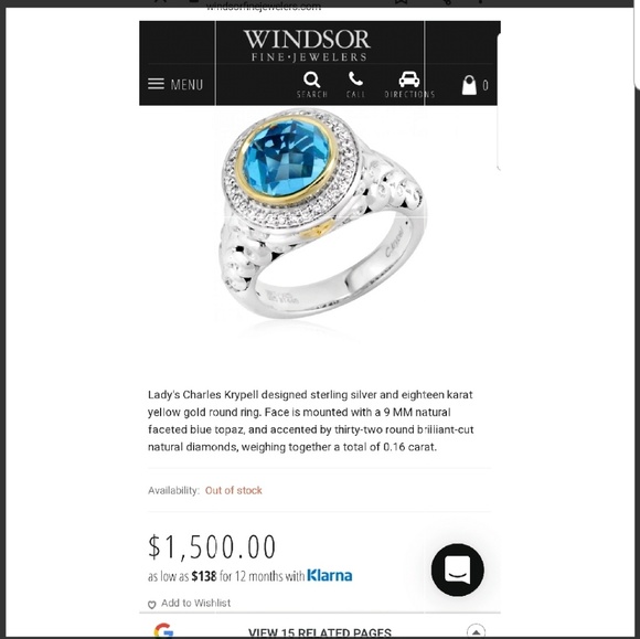 Charles Krypell ring - Picture 2 of 4